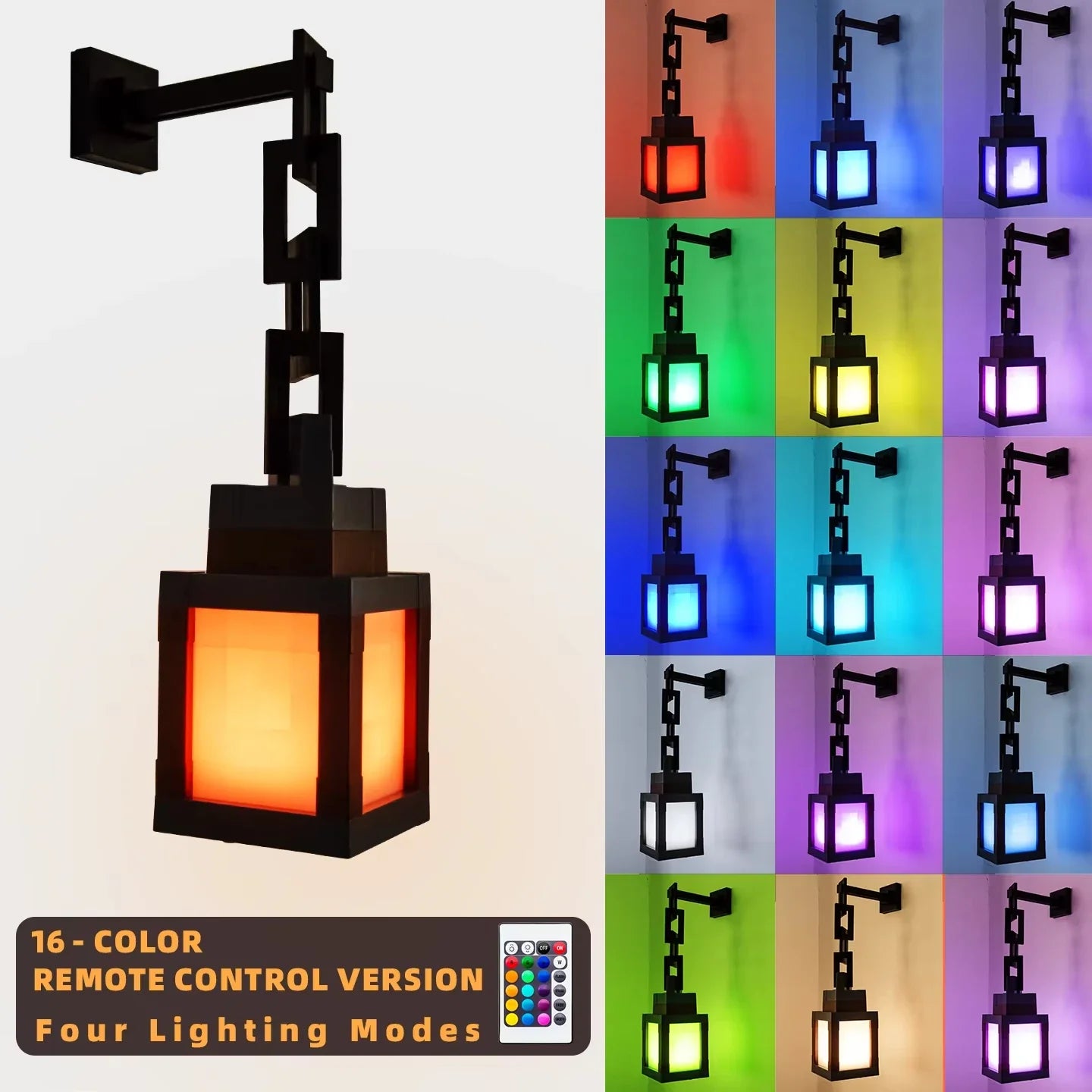 Pixel Block Lantern